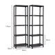image 5 of VonHaus Two 5 Tier Plastic Shelving Units for Garage