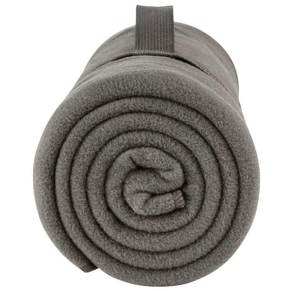 image 1 of SOLS Plaid Pill Resistant Fleece Blanket - Charcoal - ONE