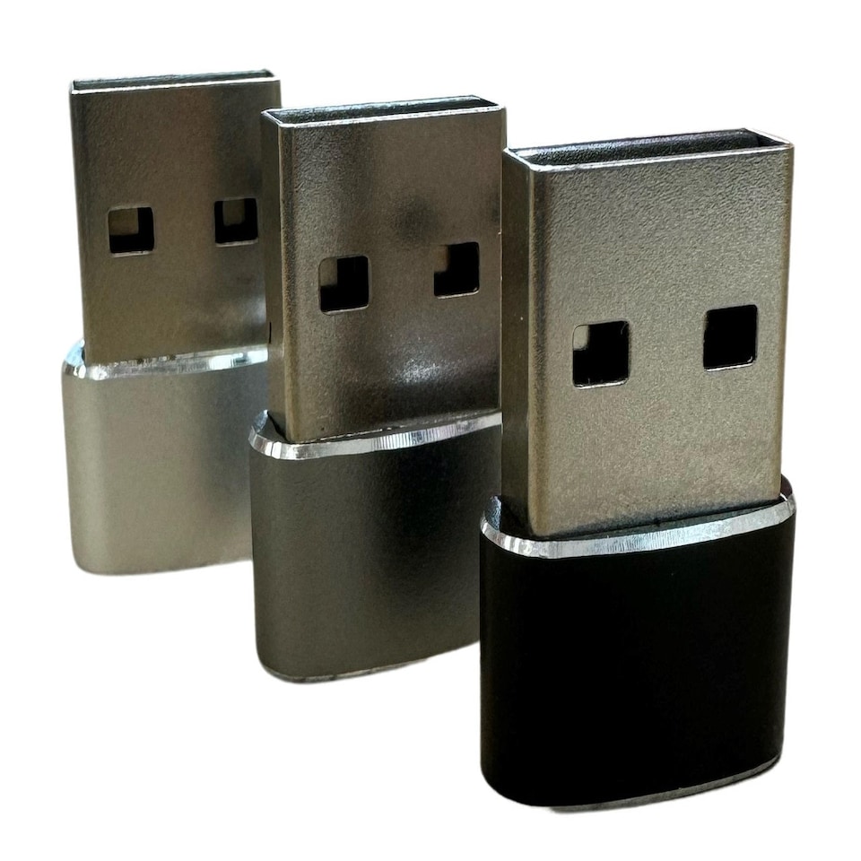 image 1 of USB-C 3.1 to USB-A Adapter Black | Black USB-A to USB-C Adapter