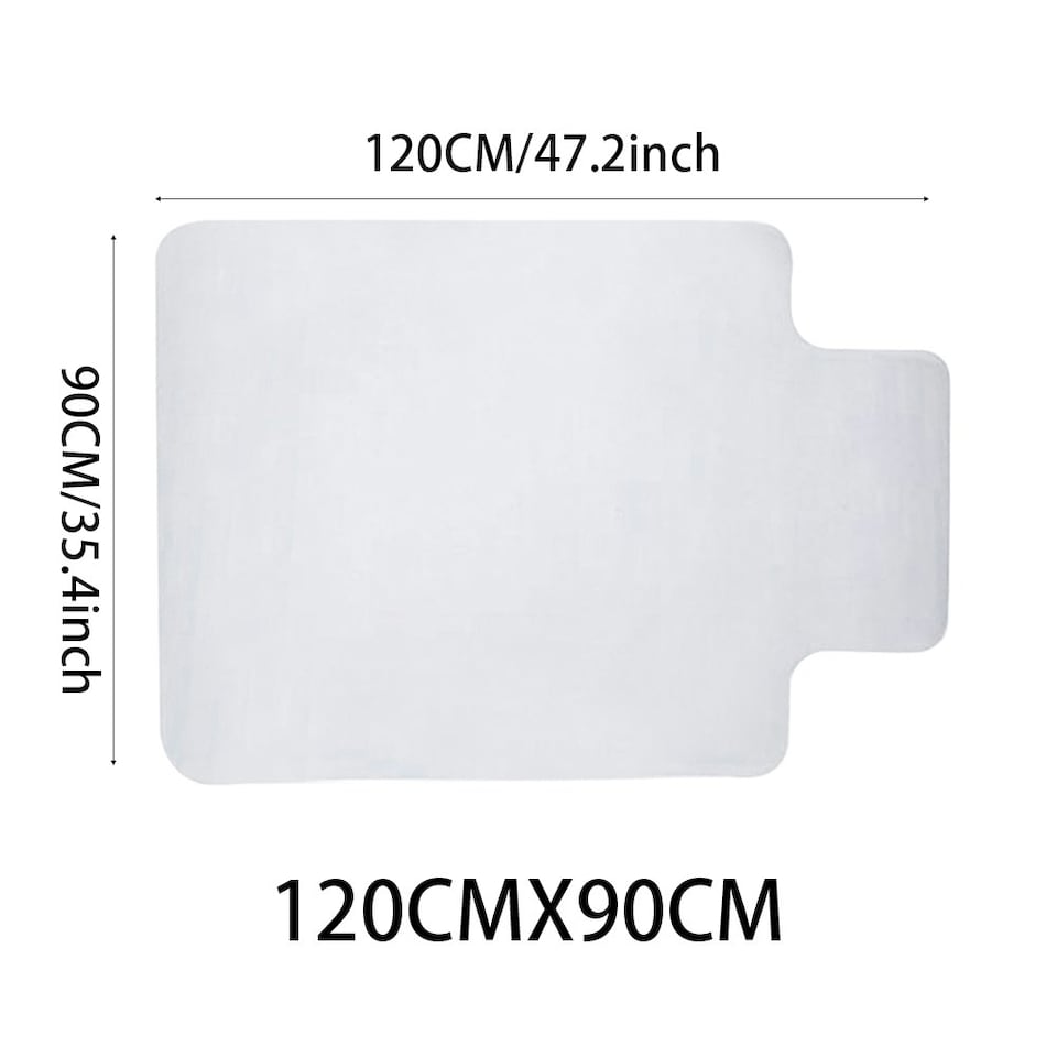 image 1 of Living and Home PVC Clear Convex Chair Mat Floor Carpet Floor Protector