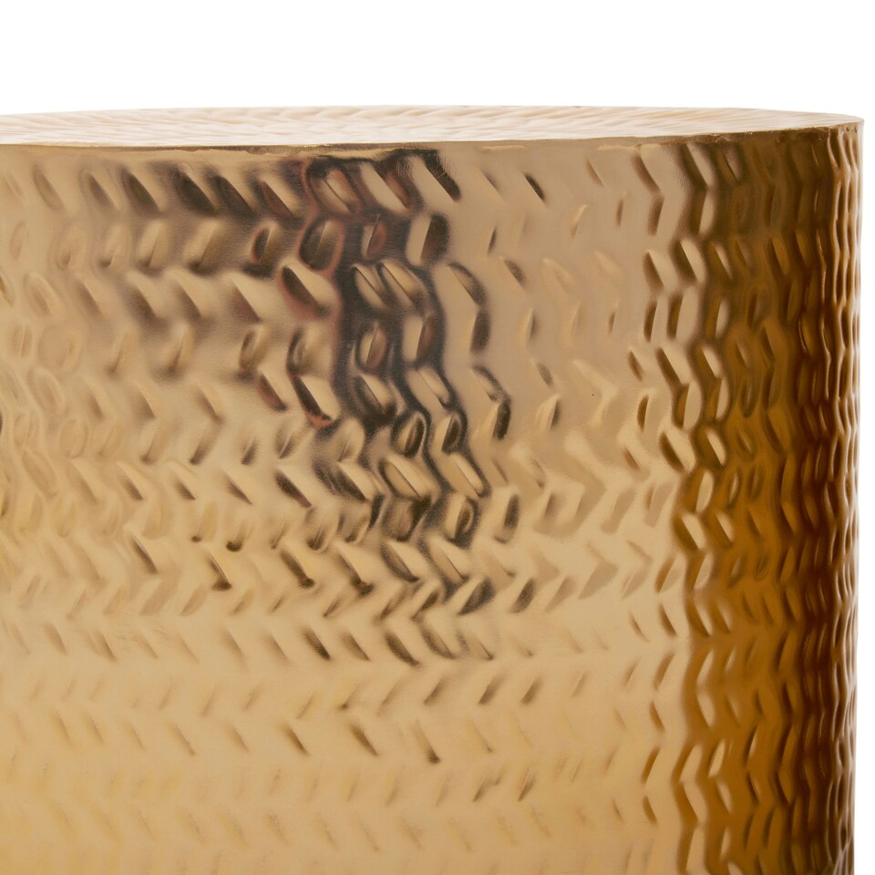 image 1 of Interiors by Premier Set Of 2 Gold Finish Stools Gold
