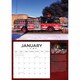 image 4 of Fire Trucks In Action Deluxe Calendar 2026, Deluxe Calendars, Month To View, Transport, Gift