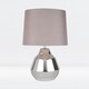 image 5 of First Choice Lighting Pair of Polished Chrome 39cm Touch Lamps with Grey Shades Chrome | Grey