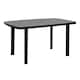 image 1 of Plastic Large Outdoor Dining Garden Table | Black | 1