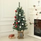 image 2 of HOMCOM 4ft Artificial Christmas Tree with 80 Warm White LED Lights Remote