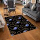image 2 of Diamond Necklaces (Rug) Black | Large: 140x200cm