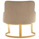 image 4 of Interiors by Premier Beige Velvet Dining Chair, Easy to Care Office Chair, Adjustable Indoor Velvet Dining chair