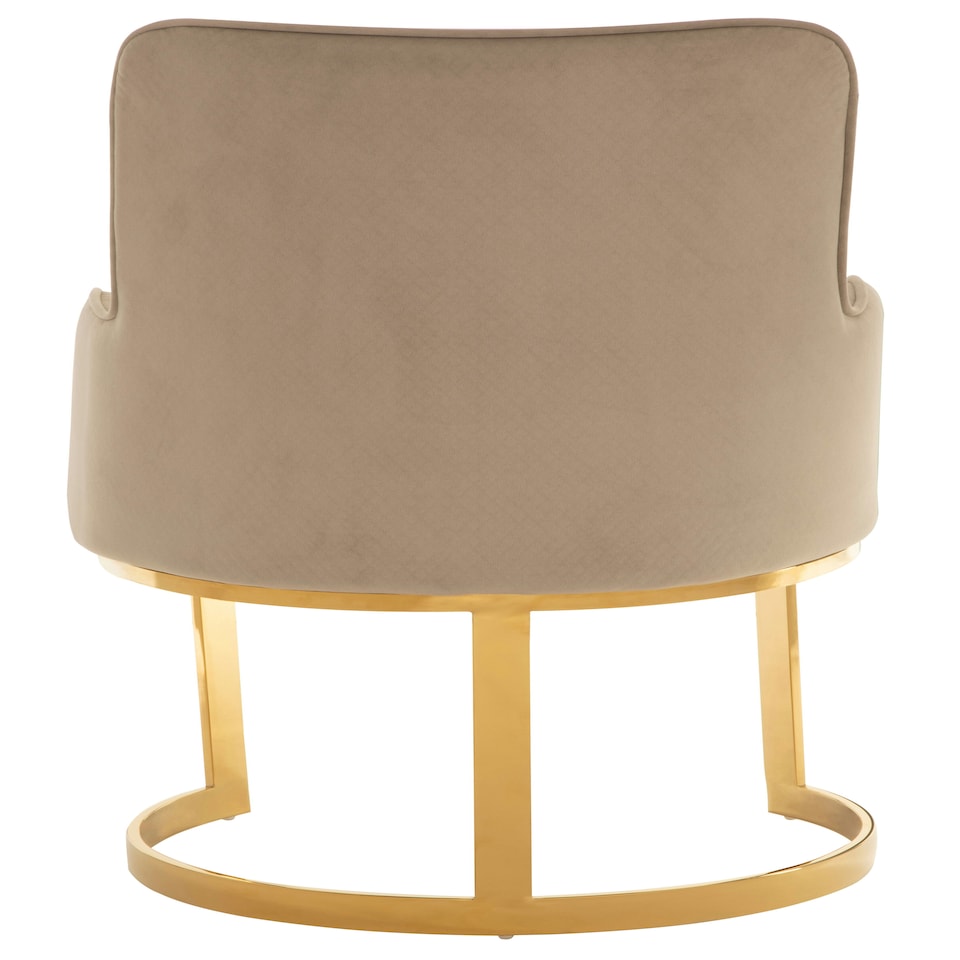 image 1 of Interiors by Premier Beige Velvet Dining Chair, Easy to Care Office Chair, Adjustable Indoor Velvet Dining chair