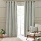 image 1 of Catherine Lansfield Stab Stitch 46x90 Inch Lined Eyelet Curtains Sage Green | Green | Sage Green
