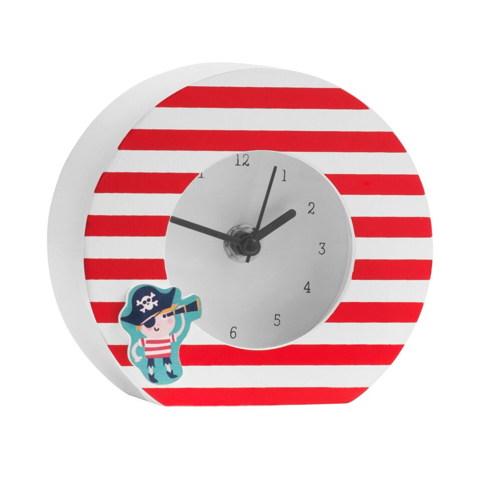 image 1 of Interiors by Premier Reliable Table Clock, MDF Constructed Colourful Table Clock, Easy To Read Display Modern Table Clock