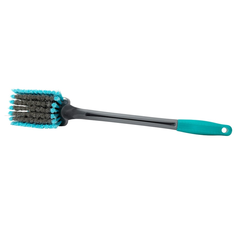 image 1 of JVL Car Bike Care Cleaning Long Wheel Brush - Turquoise