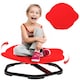 image 1 of AIYAPLAY Planet-Shaped Kids Swivel Chair, Sensory Spinning Chair, Red | Red