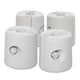 image 1 of Outsunny 4 Pack 36 kg Gazebo Weights, Canopy Tent Weights with Rapid Clip, Gazebo Leg Weights Fill with Sand or Water, White