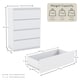 image 3 of Vida Designs Denver 4 Drawer Chest of Drawers Bedroom Storage, White