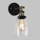 image 4 of ValueLights Ambrose Industrial Pair of Gold Indoor Wall Lantern