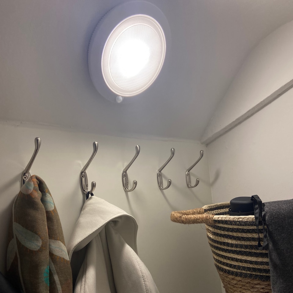 image 1 of Xtralite Omni Large Stick-On Motion Sensor LED Wall Light USB Rechargeable