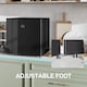 image 8 of HOMCOM 46 Litre Table Top Mini Fridge, Small Fridge with Ice Box, Reversible Door, Adjustable Temperature and Legs for Bedrooms, Home Office, Black