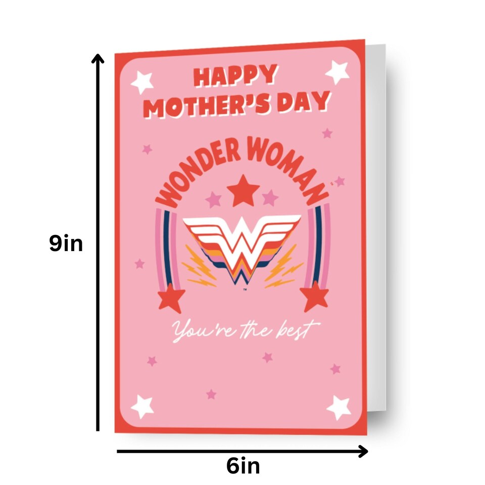 image 1 of Wonder Woman 'You're The Best' Mother's Day Card