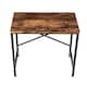 image 2 of 80cm Heavy Duty Industrial Writing Computer Desk Home Office Worktop Table | Brown