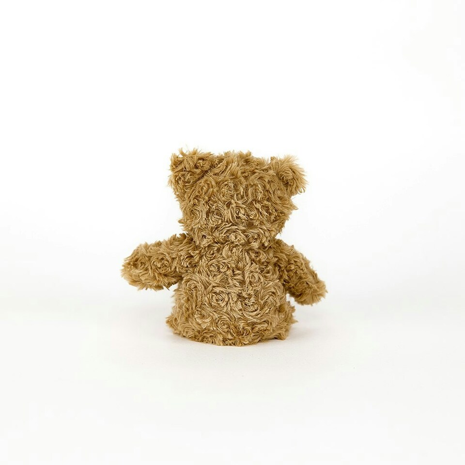 image 1 of Warmies Brown Curly Bear Plush Mini Size, Fully Microwavable and Weighted Cuddly Toy for Anxiety, Chill in The Freezer or Heat in Microwave, Soft Toy Heat Pad