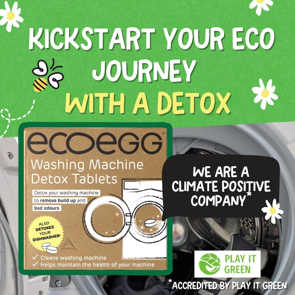 image 1 of Ecoegg Washing Machine & Dishwasher Cleaner Detox Tablets/Deep Clean, Odour Removal, Fits All Machines, De-Scales, (10 Uses)