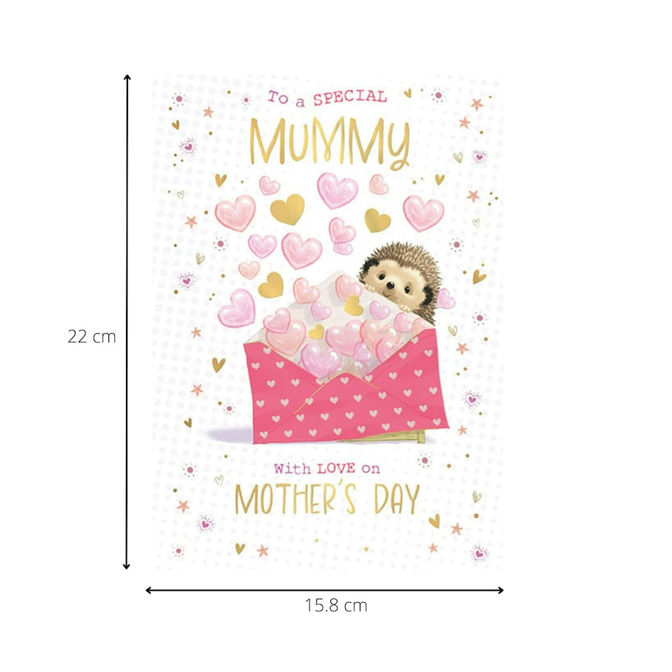 image 1 of Words 'n' Wishes Mother's Day Card for a Lovely Mummy on Mother's Day, 22 x 15.8 cm