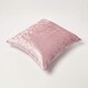 image 4 of Homescapes Pink Luxury Crushed Velvet Cushion Cover - 60 x 60 cm Pink