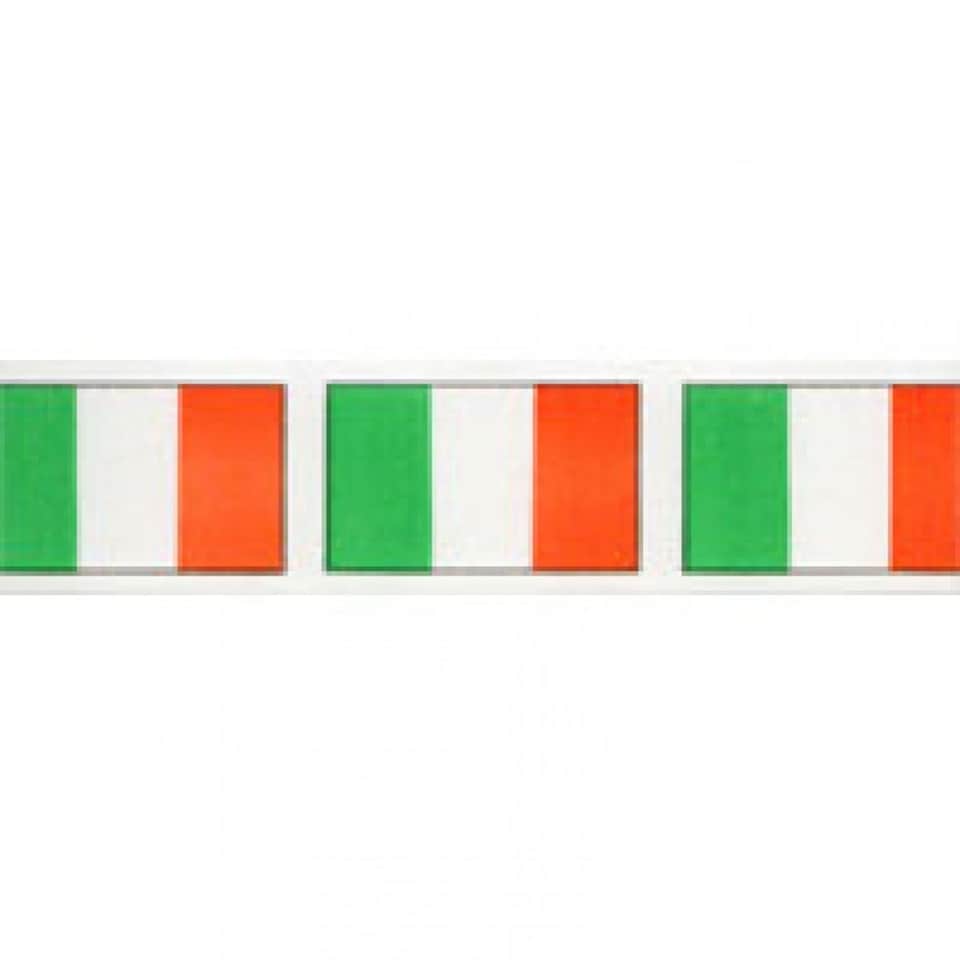 Berisfords 1 Multicoloured 35mm Irish Tricolour Ribbon (Value Roll) for Dressmaking - per 20 metre roll