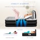 image 7 of Get Fit Air Bed With Built In Electric Pump - Premium Single Airbed - Quick Blow Up Bed With Headboard & Free Inflatable Pillow | Black | Black / Grey | 1