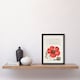 image 2 of Model Book of Calligraphy Framed Wall Art Poppy Snail and Crane Fly Home Décor