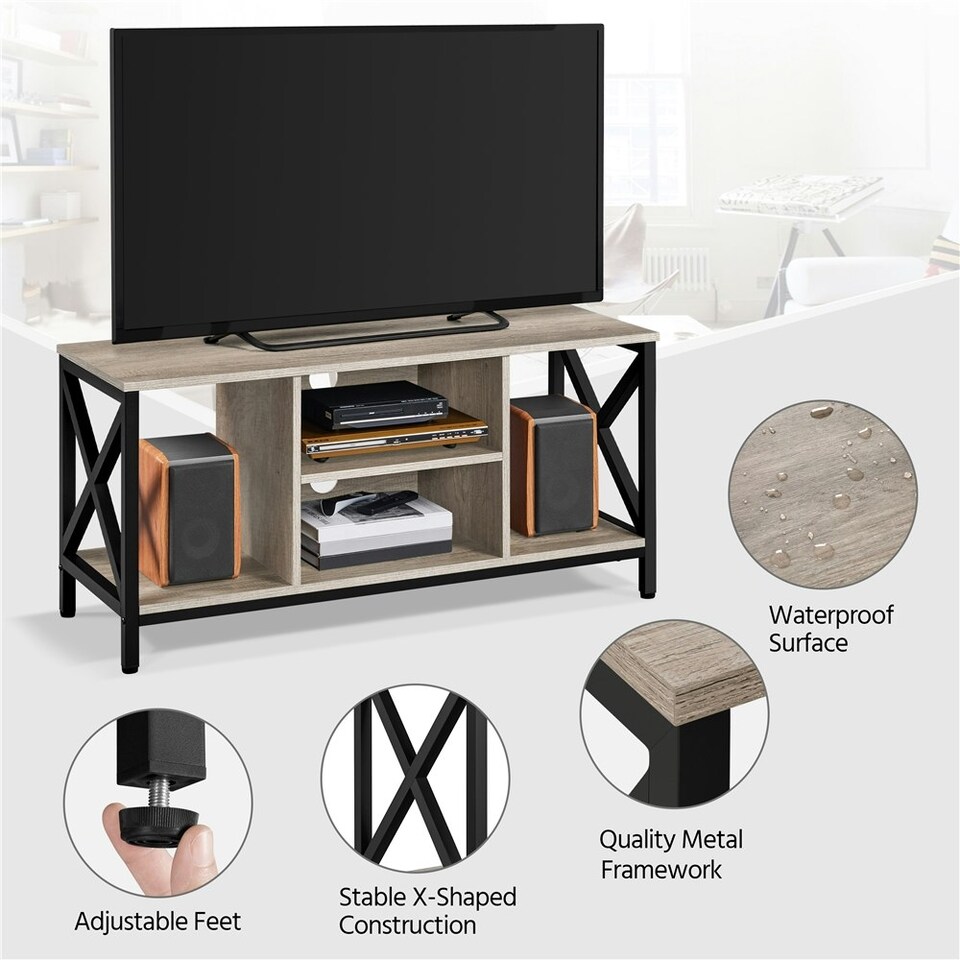 image 1 of Yaheetech 106 cm Wide TV Console Table with Storage