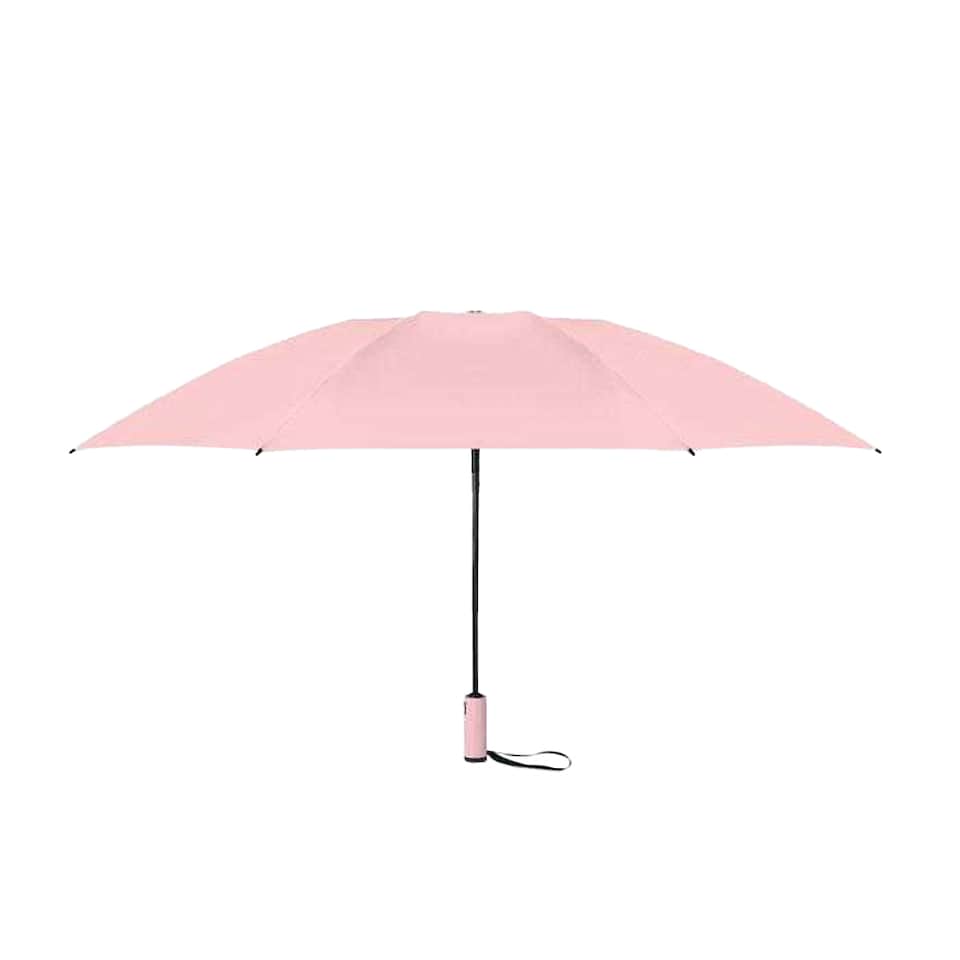 image 1 of MidOcean Agumbe Windproof Folding Umbrella | Pink | Baby Pink | One Size | 1