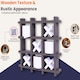image 2 of NOVECRAFTO Tic Tac Toe Wall Mounted Toilet Paper Holder – Handmade Xs and Os Noughts and Crosses Toilet Roll Storage Rack