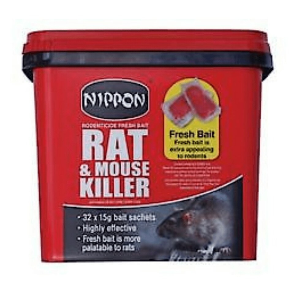 image 1 of Nippon Rodenticide Whole Wheat Bait - 150g (Pack of 6)