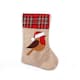 image 1 of 26x45cm Robin Christmas Stocking