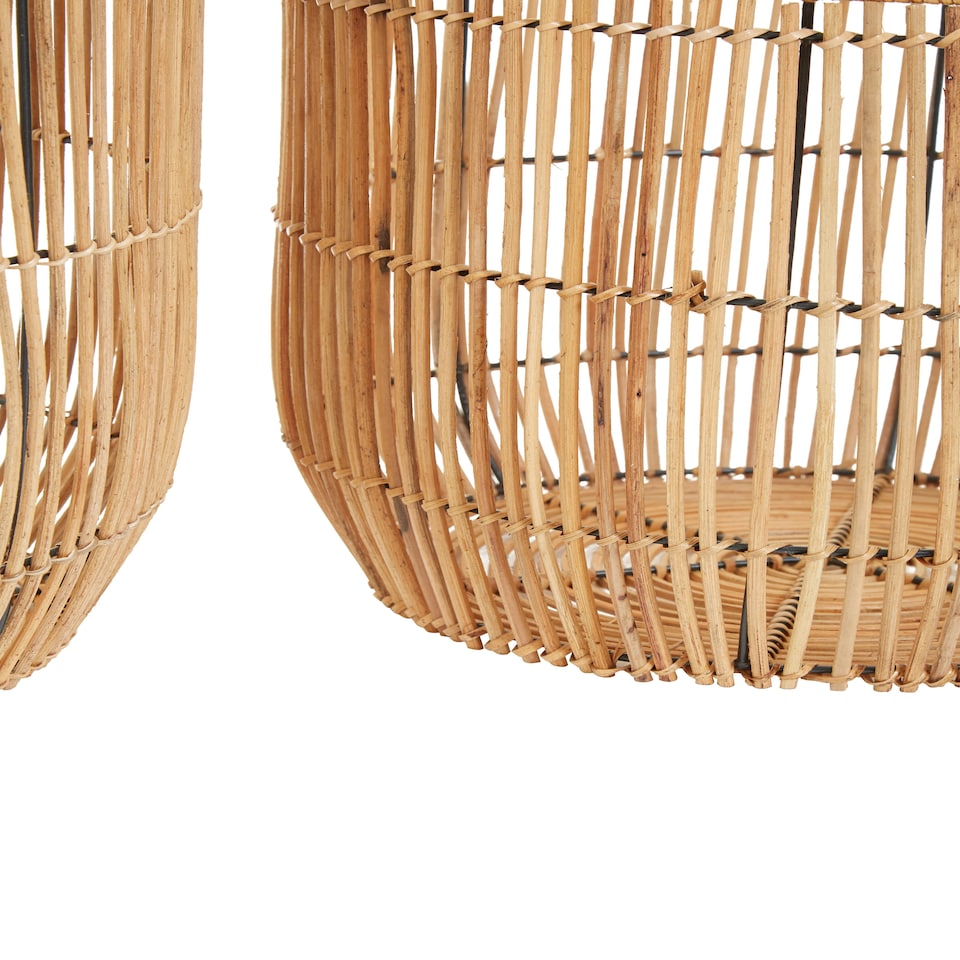 image 1 of Batu Set Of 2 Natural Rattan Baskets Brown