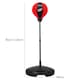 image 2 of COSTWAY Boxing Set Punching Ball with Boxing Gloves Red
