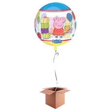 Peppa Pig Orbz Clear Balloon - Inflated Balloon in a Box