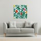 image 2 of Tropical Leaves & Geometrics (Canvas Print) 114 x 114 x 4cm