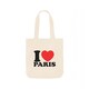 image 1 of Apoh I Heart Paris Tote Bag | Multi | Natural | 1