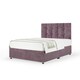 image 1 of Signature Platinum 2000 Pocket Sprung Mauve Naples Velvet Divan Set And Pearl Headboard Super King