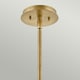 image 2 of Hinkley Lotus Dome Pendant Ceiling Light Heritage Brass