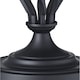 image 3 of Traditional Black Table Lamp Base with Twist Metal Stem Design and Inline Switch | Black | Black | 1