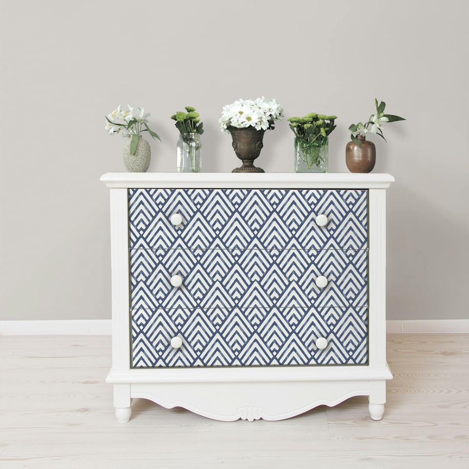 image 1 of NuWallpaper NU1701 Arrowhead Peel & Stick Wallpaper, Deep Blue Multi