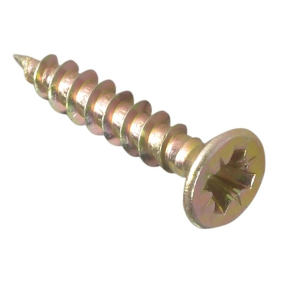 Forgefix Multi-purpose Screws, Pozi, Csk, Zyp - Multi Colour - 3.0 x 20mm