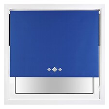 Blackout Roller Blind Diamond Eyelet | Metal Fittings | Blue | Blue