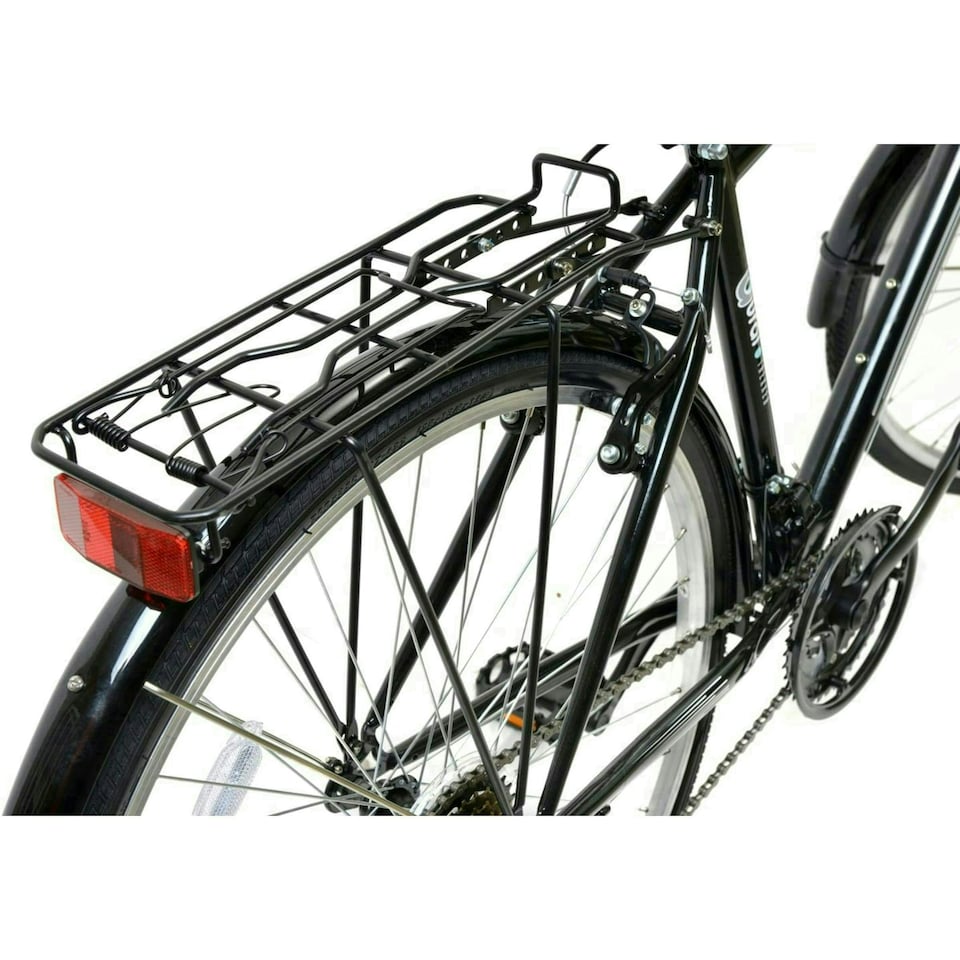 image 1 of Aurai Trekker Unisex Heritage Bike 700c Wheel 18 Speed Black