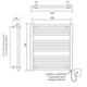 image 8 of Balterley Straight Heated Heated Towel Rail Radiator, 256W | Silver | Chrome