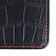 image 2 of Premium Croc Golf Scorecard Holder - Black / Red