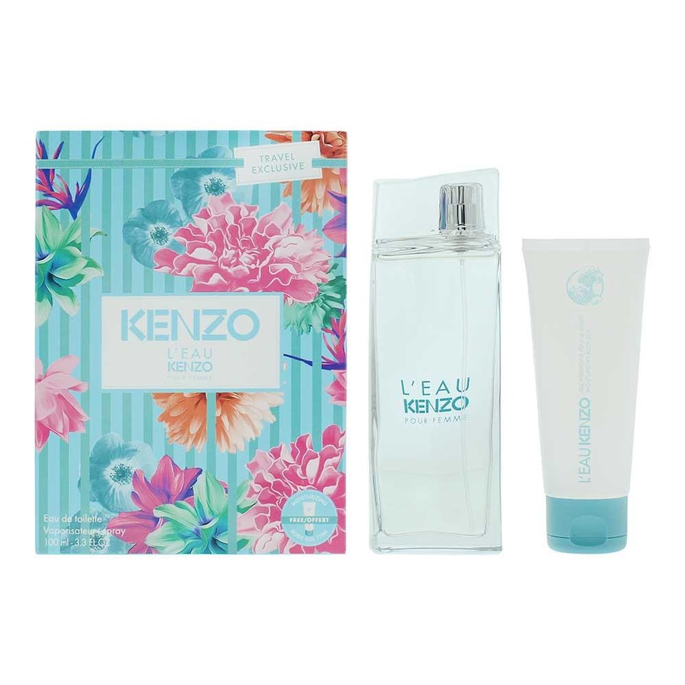 Kenzo L'eau Pour Femme 100ml EDT & Body Lotion 75ml  Gift Set